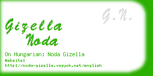 gizella noda business card